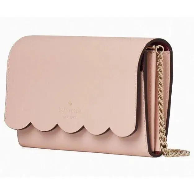 Kate Spade York Gemma Wallet on a Chain Shoulder Bag In Pink Rose Smoke