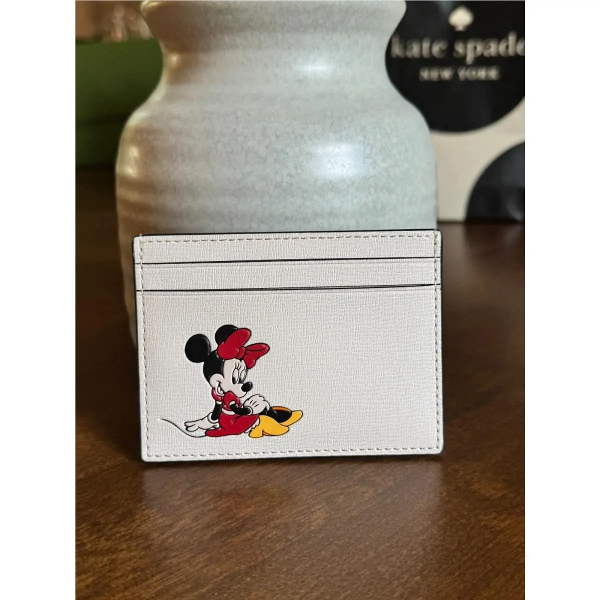 Kate Spade New York X Disney Minnie Small Slim Card Holder KI370 Limited Edition