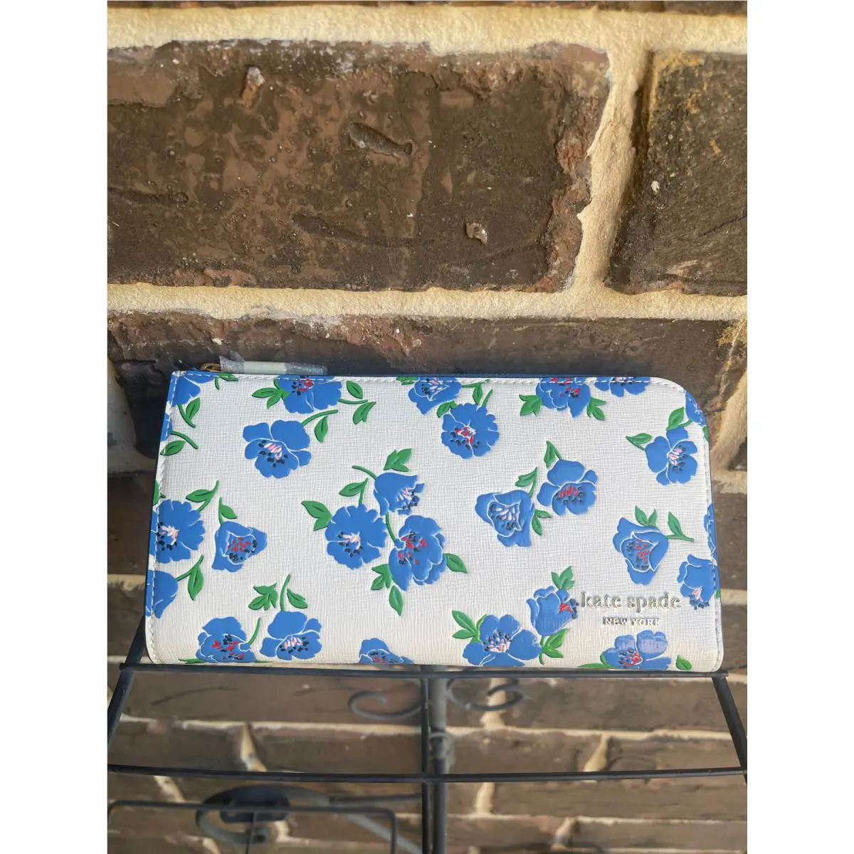 Kate Spade NY Devin Springtime Blooms Zip Around Continental Wallet