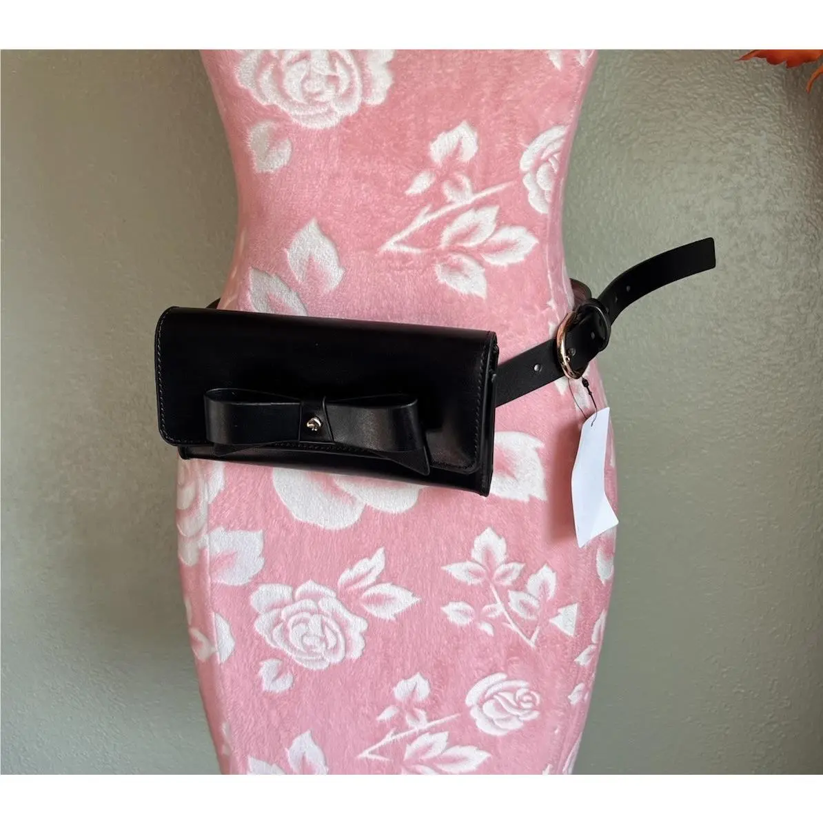 Kate Spade Black Leather Belt Crossbody/messenger/sling Bag Adjustable Hip