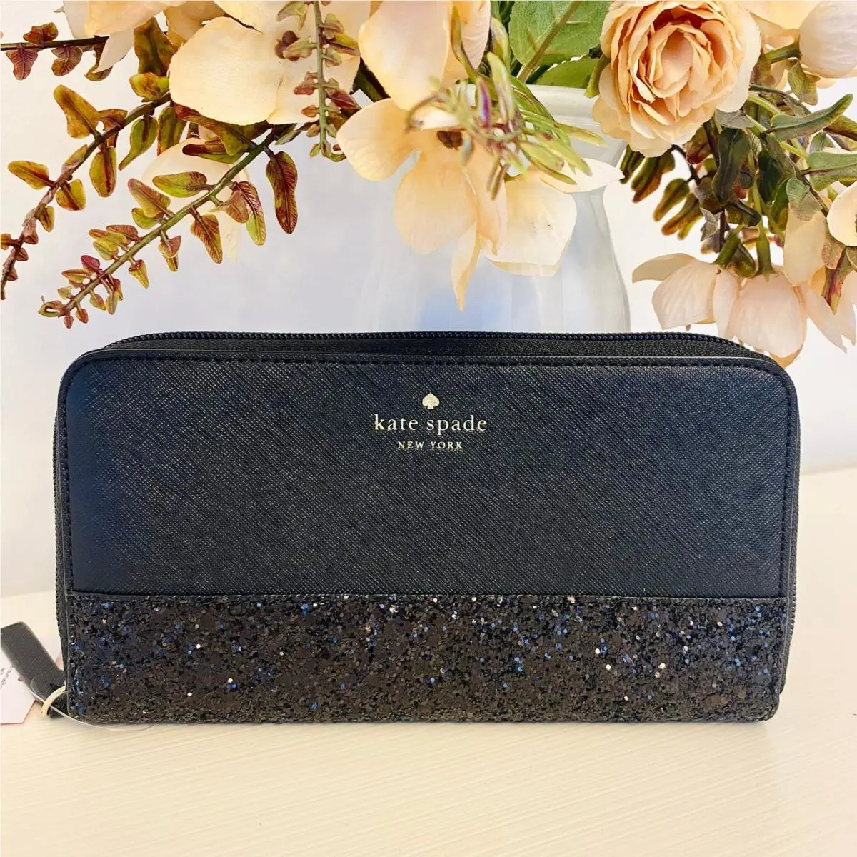 Kate Spade Greta Court Penny Neda Continental Wallet Black