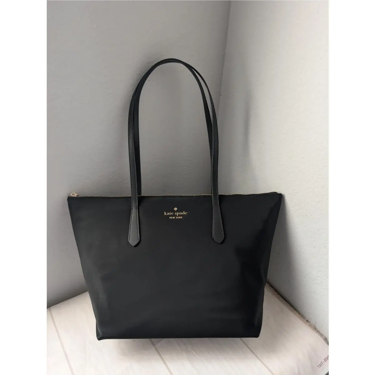KC455 Kitt Medium Nylon Tote in Crisp Sky by Kate Spade