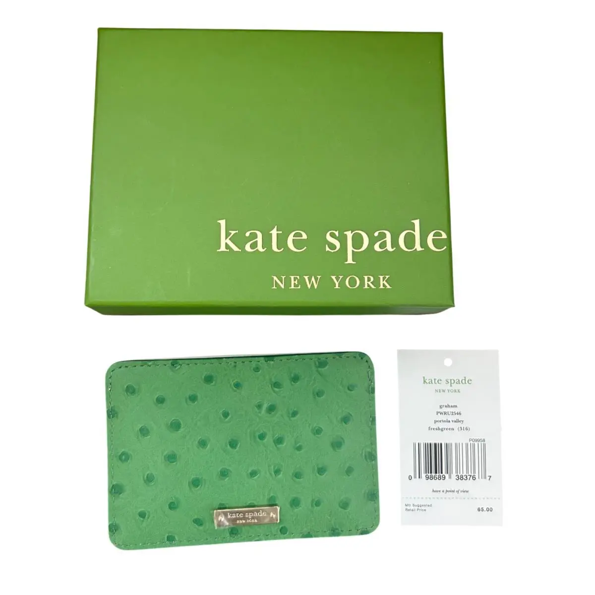 Kate Spade York Freshgreen Graham Leather Credit Card Holder