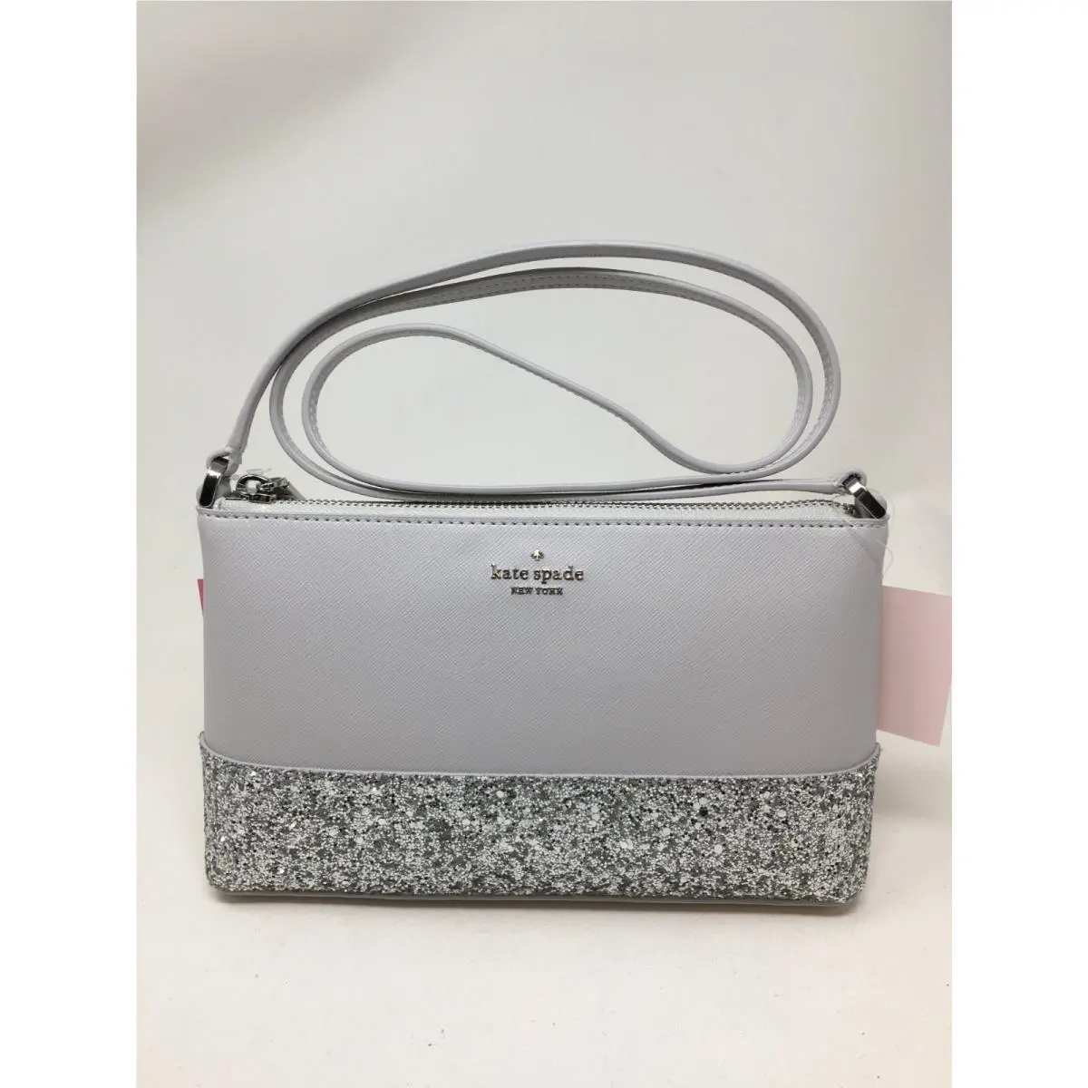 Kate Spade New York Flash Glitter Crossbody - Gray
