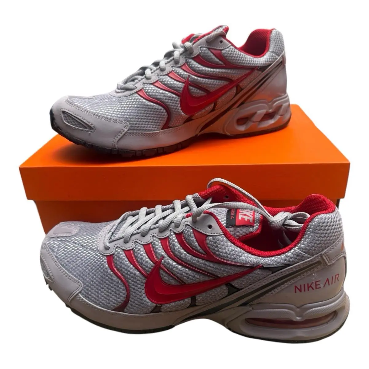 Air Max Torch 4 Shoes Atmosphere Gray/ University Red M 12 343846 006 by Nike