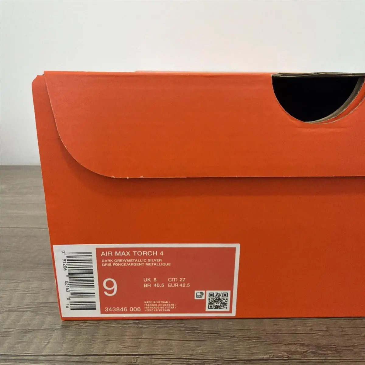Nike shoes - Nike Air Max Torch 4 Dark Grey Metallic Silver - 343846 006 - Multicolor, Manufacturer: Dark Grey Metallic Silver 7
