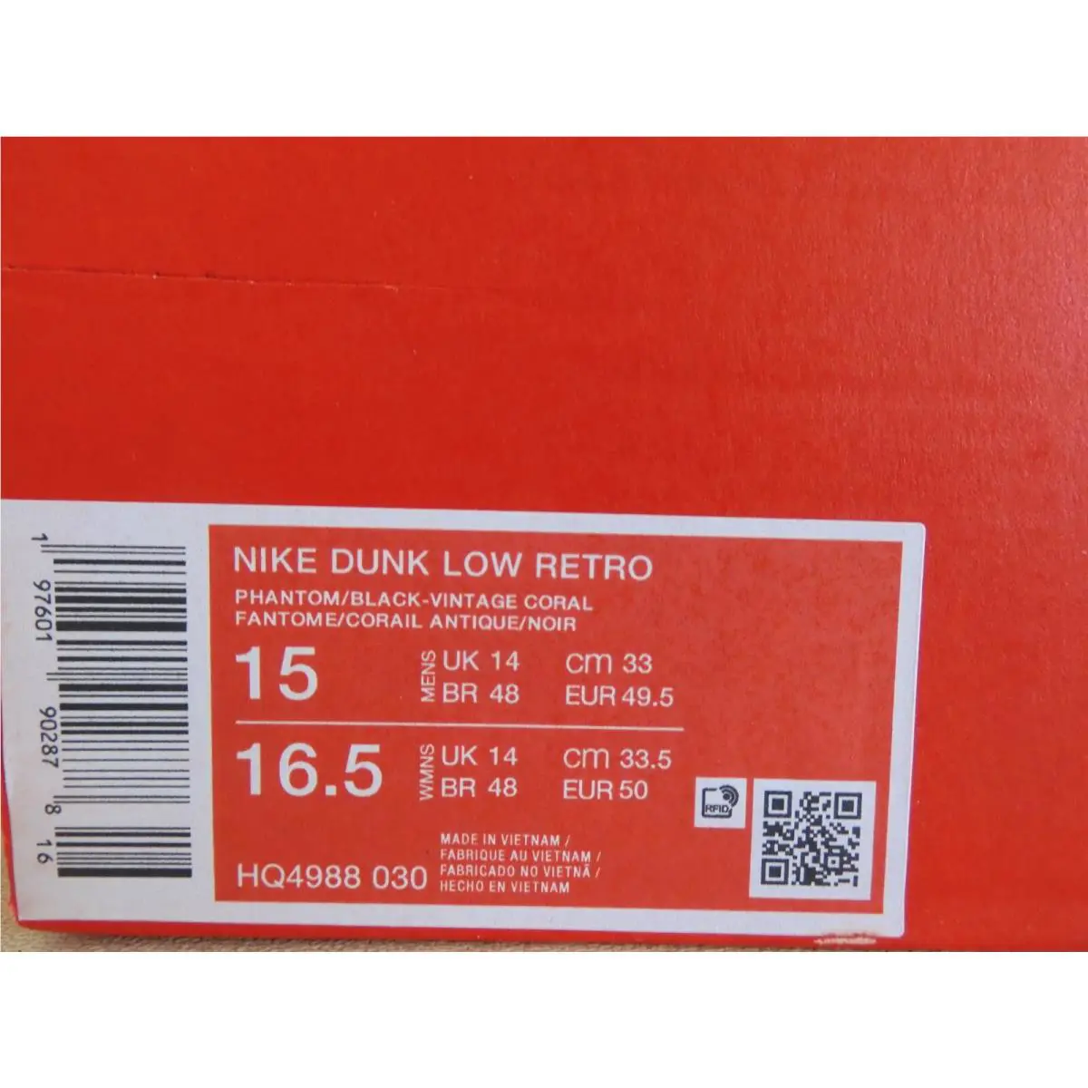 Nike shoes - Nike Dunk Low - Dunk Low - HQ4988-030 - White (UPC: 197601902878) 3
