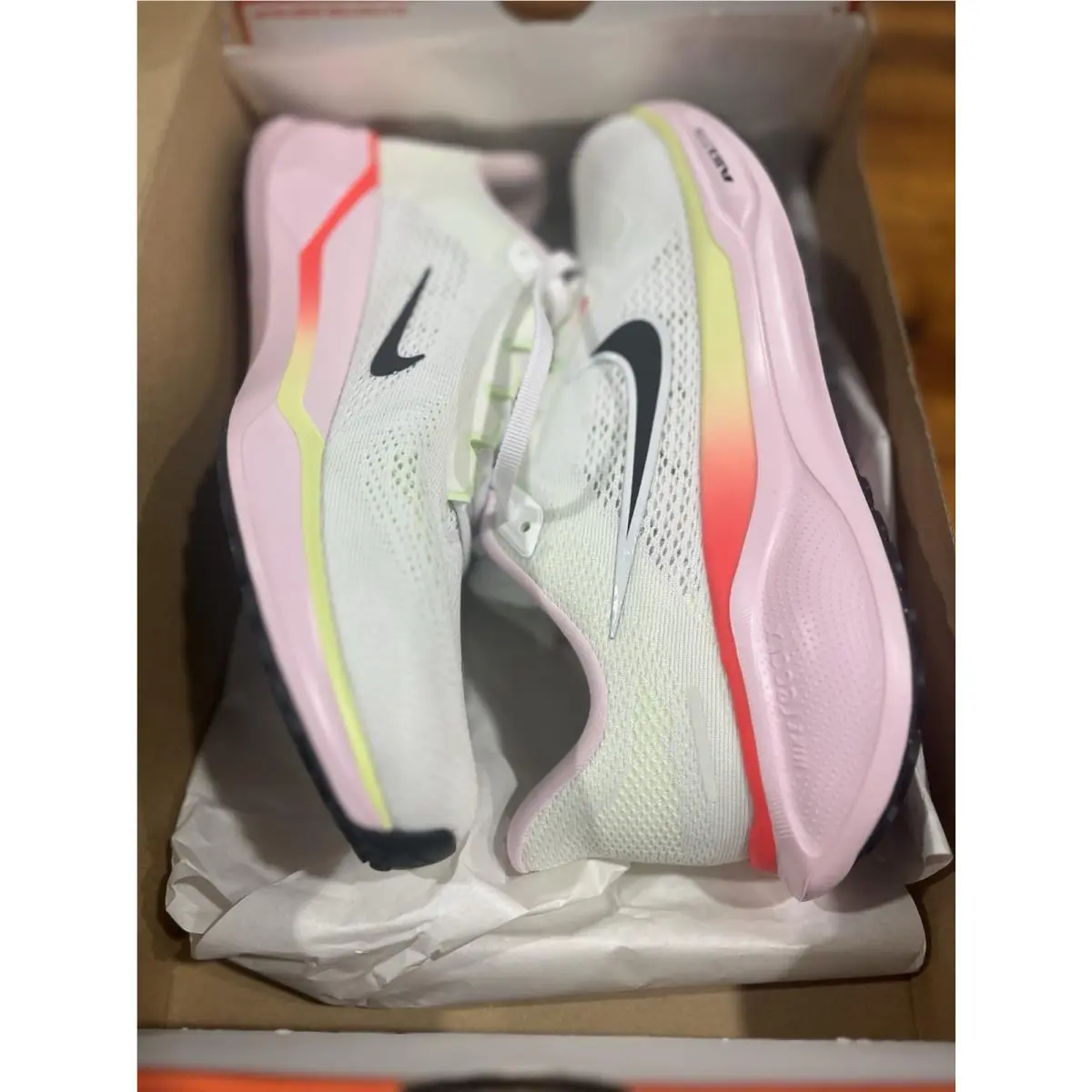 Women’s Nike Air Zoom Pegasus 41 White Lime Pink Foam IB4377 100 Size 6.5