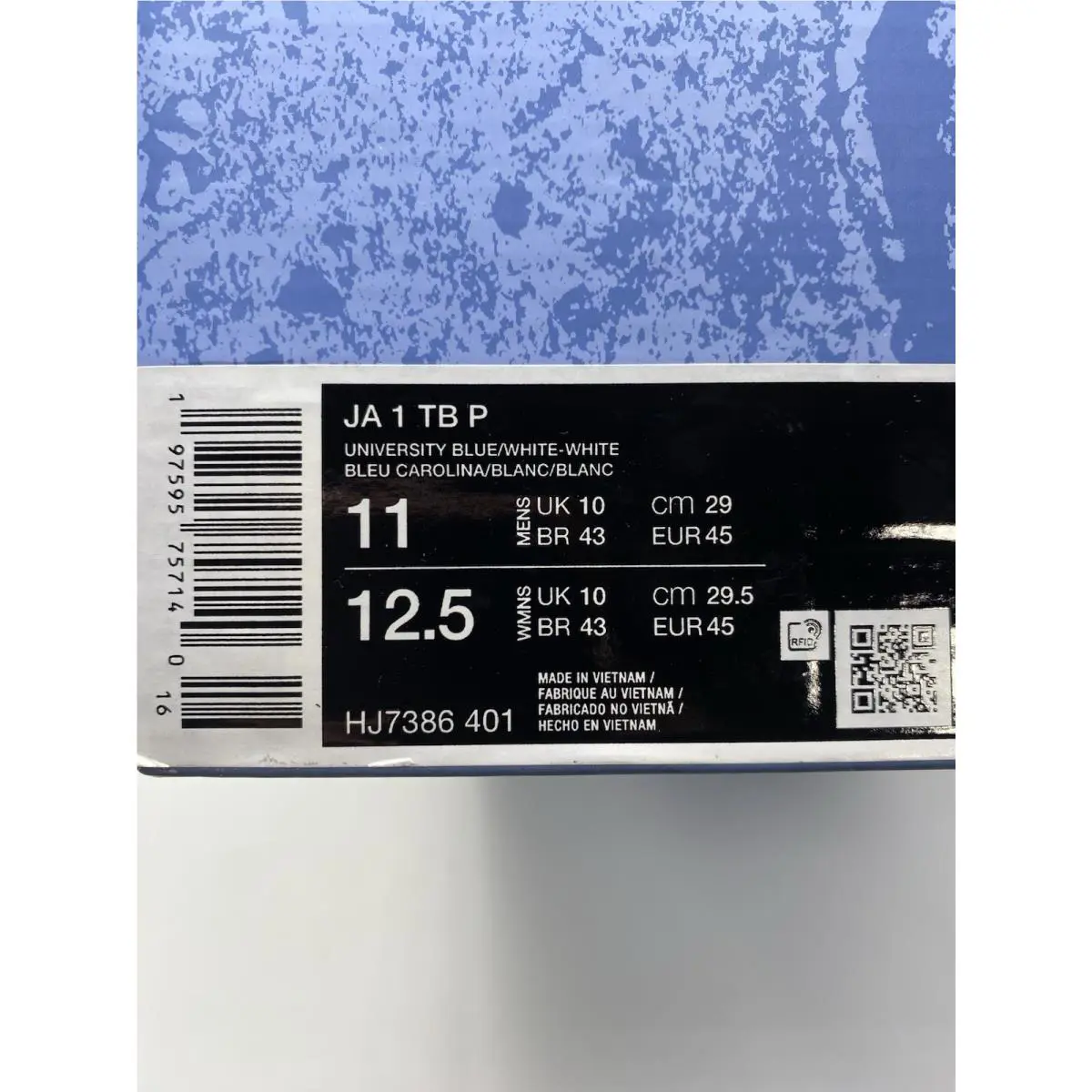 Nike shoes - Nike Ja 1 - HJ7386 401 - University Blue/White (UPC: 197595761246) 6