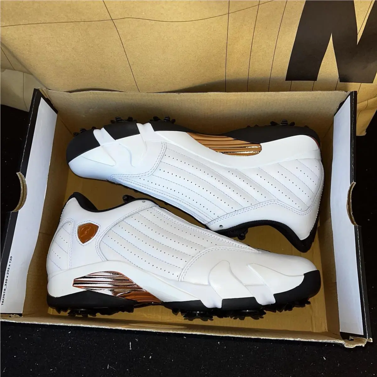 Nike shoes - Nike Air Jordan 14 - Air - HV4813-100 - White Metallic Copper 5