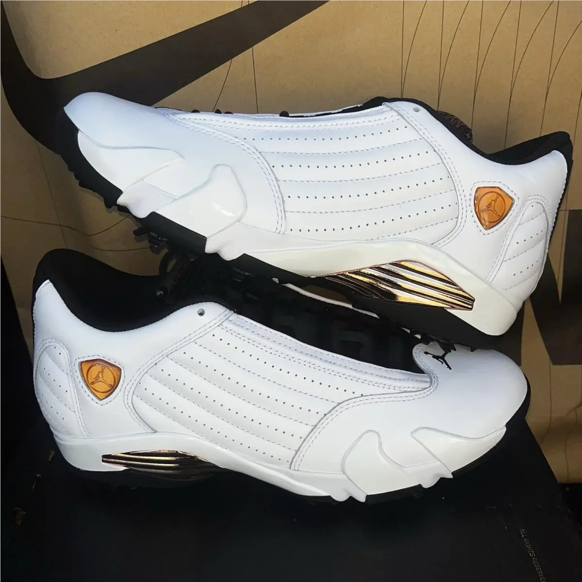 Nike shoes - Nike Air Jordan 14 - Air - HV4813-100 - White Metallic Copper 0