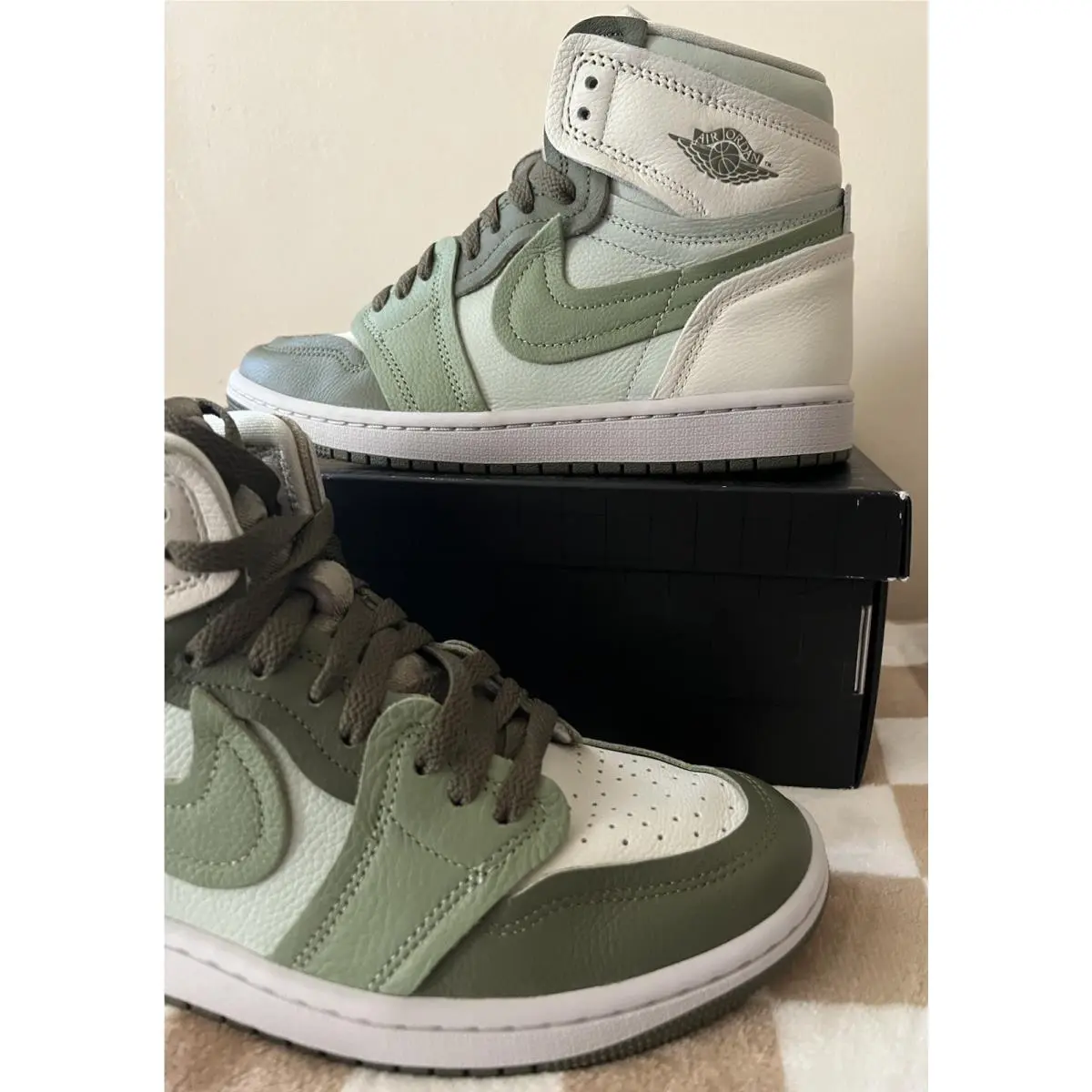 Nike shoes - Air Jordan 1 High - Air High - FB9891 201 - Medium Olive/Oil Green/Sea Glass 2