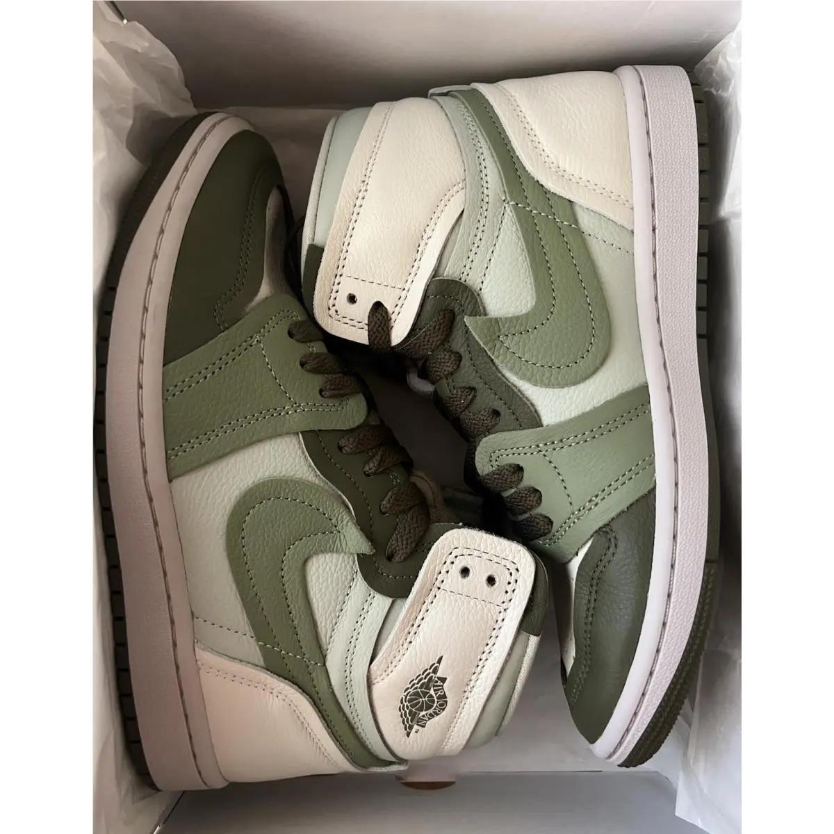 Nike shoes - Air Jordan 1 High - Air High - FB9891 201 - Medium Olive/Oil Green/Sea Glass 10