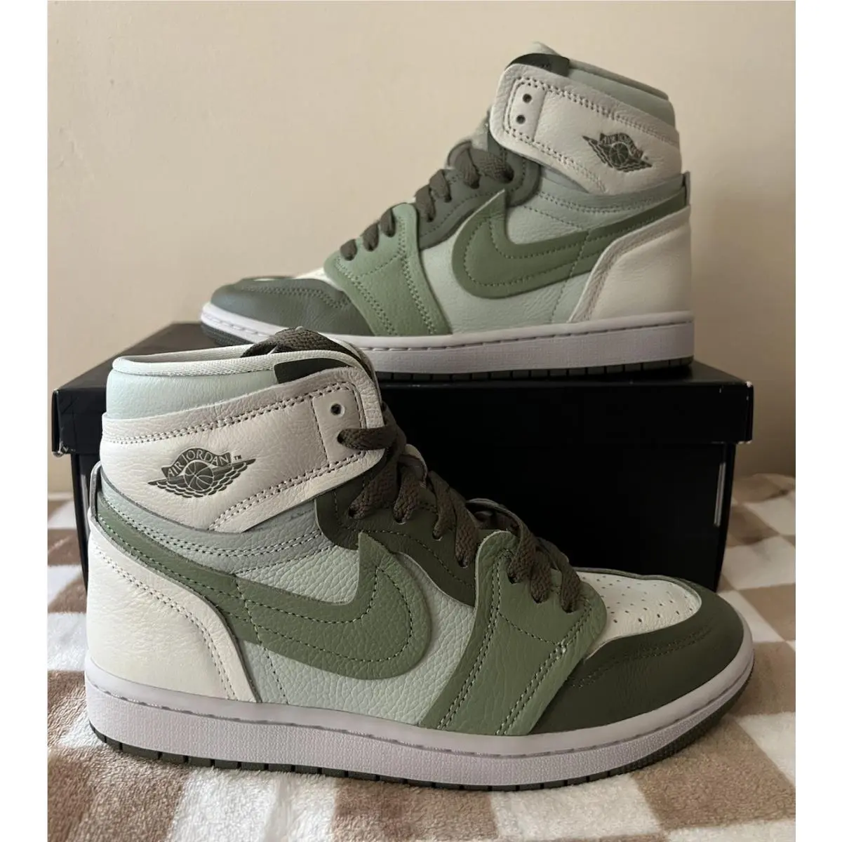 Nike shoes - Air Jordan 1 High - Air High - FB9891 201 - Medium Olive/Oil Green/Sea Glass 1