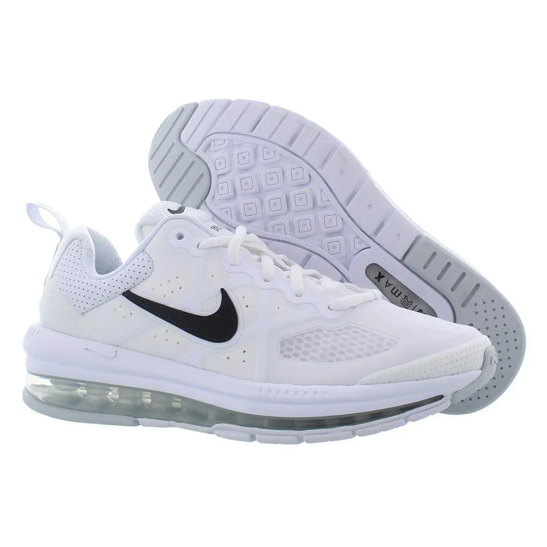 Nike Air Max Genome Boys Shoes Size 7 Color: White/black-pure Platinum - White, Main: White