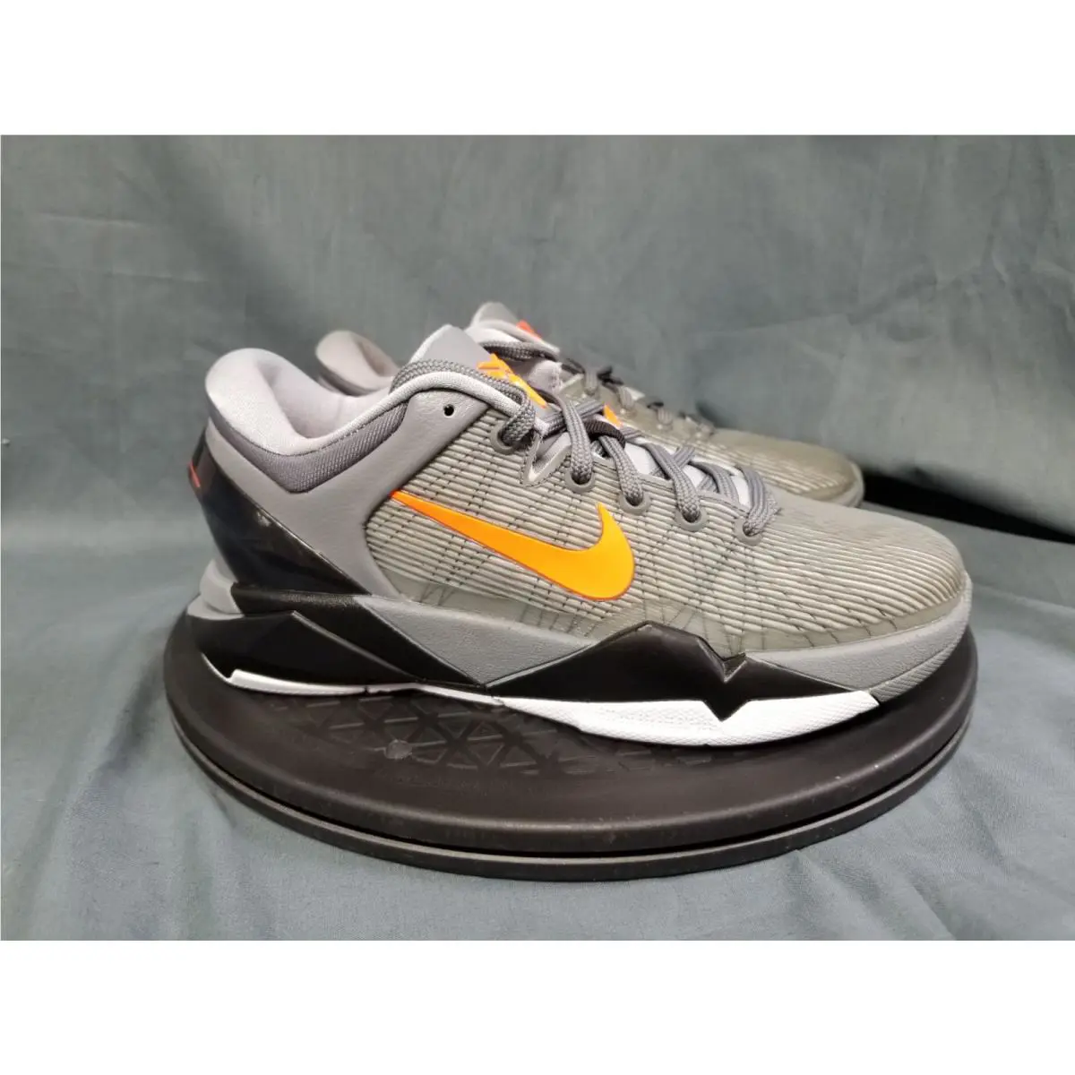 Nike shoes - Nike Zoom Kobe VII - Zoom Kobe VII - 505399 001 - Wolf Grey/Total Orange-Orange Ember (UPC: 883418883485) 7