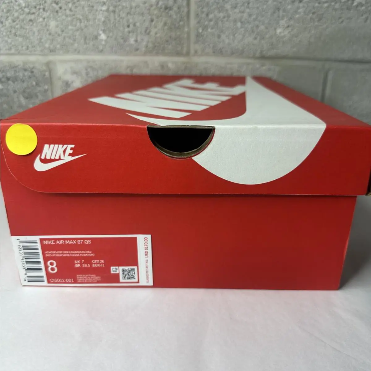 Nike shoes - Nike Air Max 97 - Air Max - CI5012-001 - Gray, Manufacturer: atmosphere grey/ university red (UPC: 0192501959397) 4