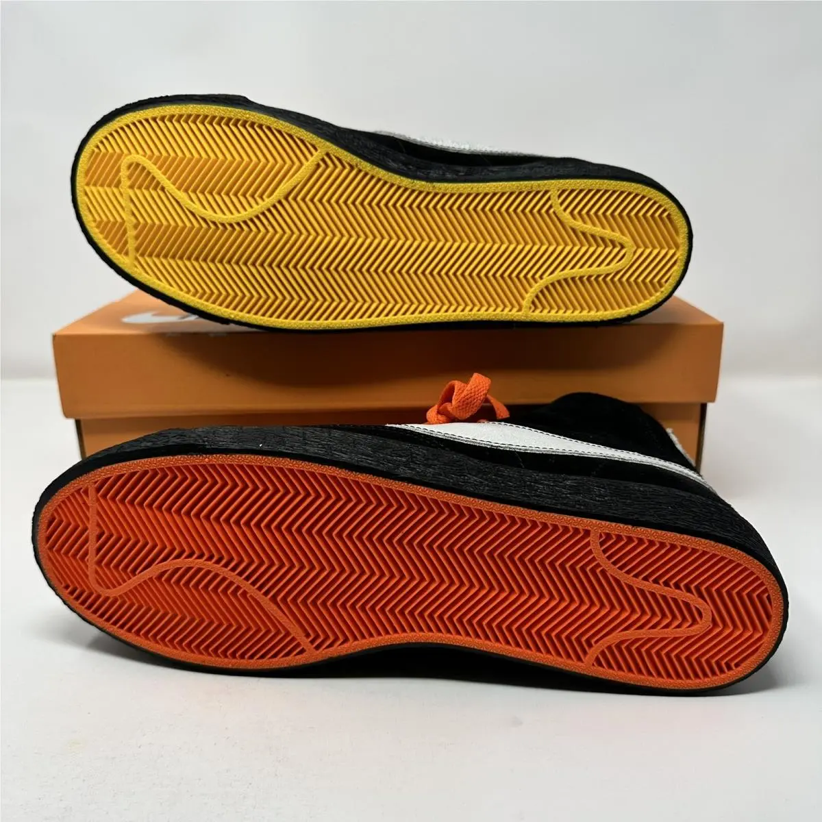 Nike shoes - Nike Blazer Mid - Blazer Mid - AT9978 001 - Black/Rush Blue-Brilliant Orange 3