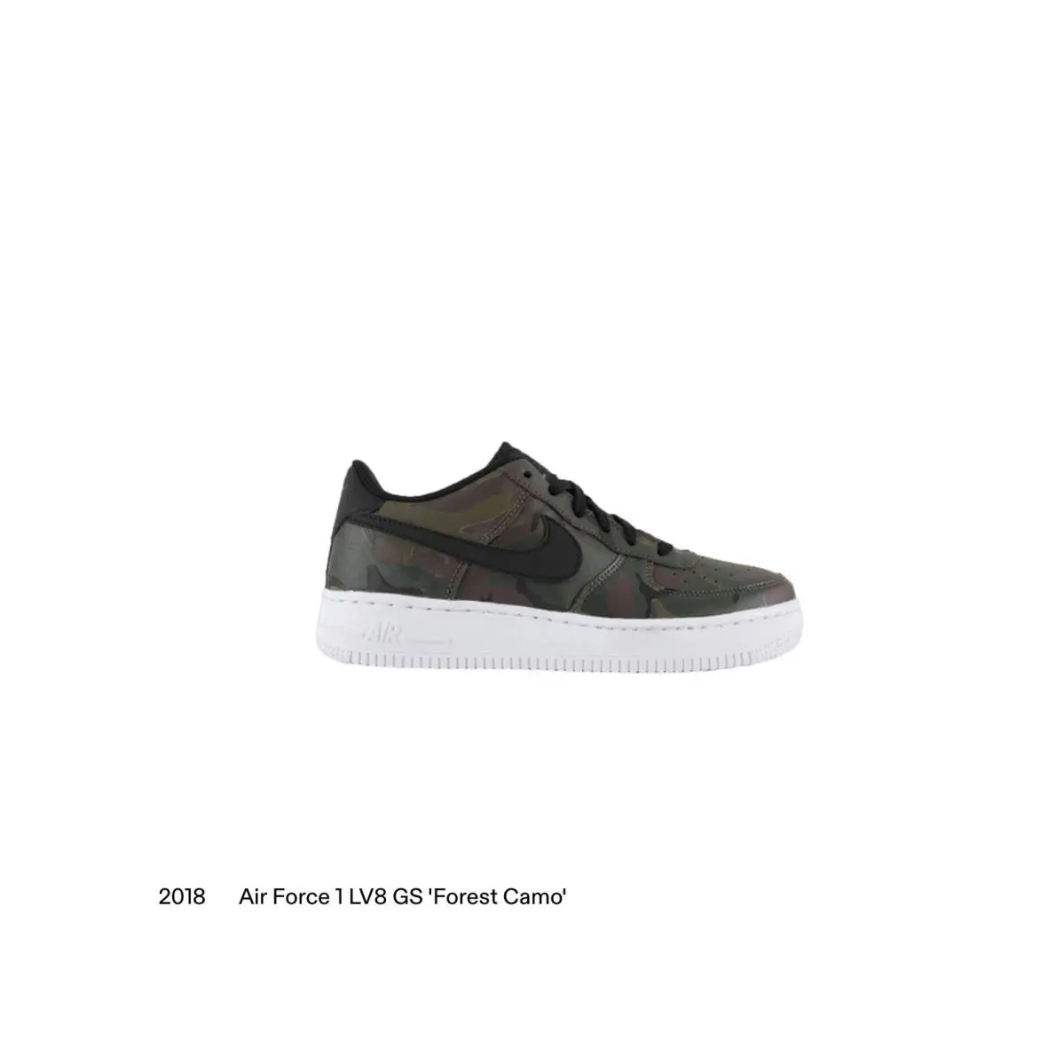 Size 5.5Y - Nike Air Force 1 LV8 GS Forest Camo 820438 204