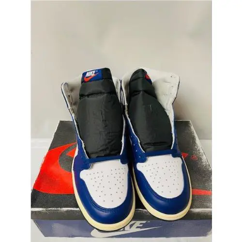 Nike shoes - white, black, blue (UPC: 197859443147) 0
