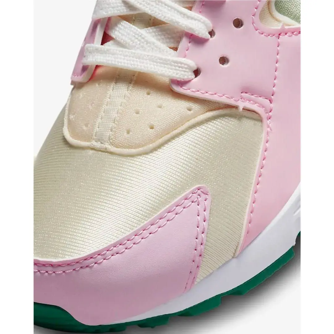 Nike shoes - Nike Huarache Run - Huarache Run - DQ0517 600 - Pink Foam/Malachite-Sesame Rose 3