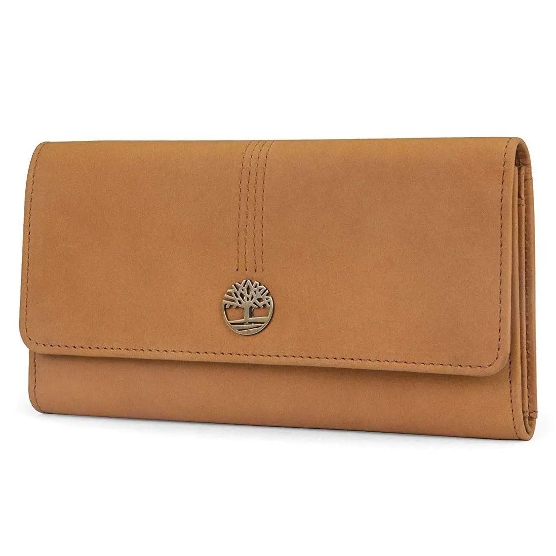 Timberland Women`s Leather Wallet Rfid Protection Snap Button Closure Clutch