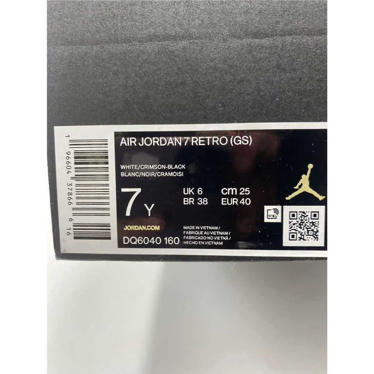 Nike shoes - Air Jordan 7 - Air - DQ6040 160 - White/Crimson Black (UPC: 196604378666) 6