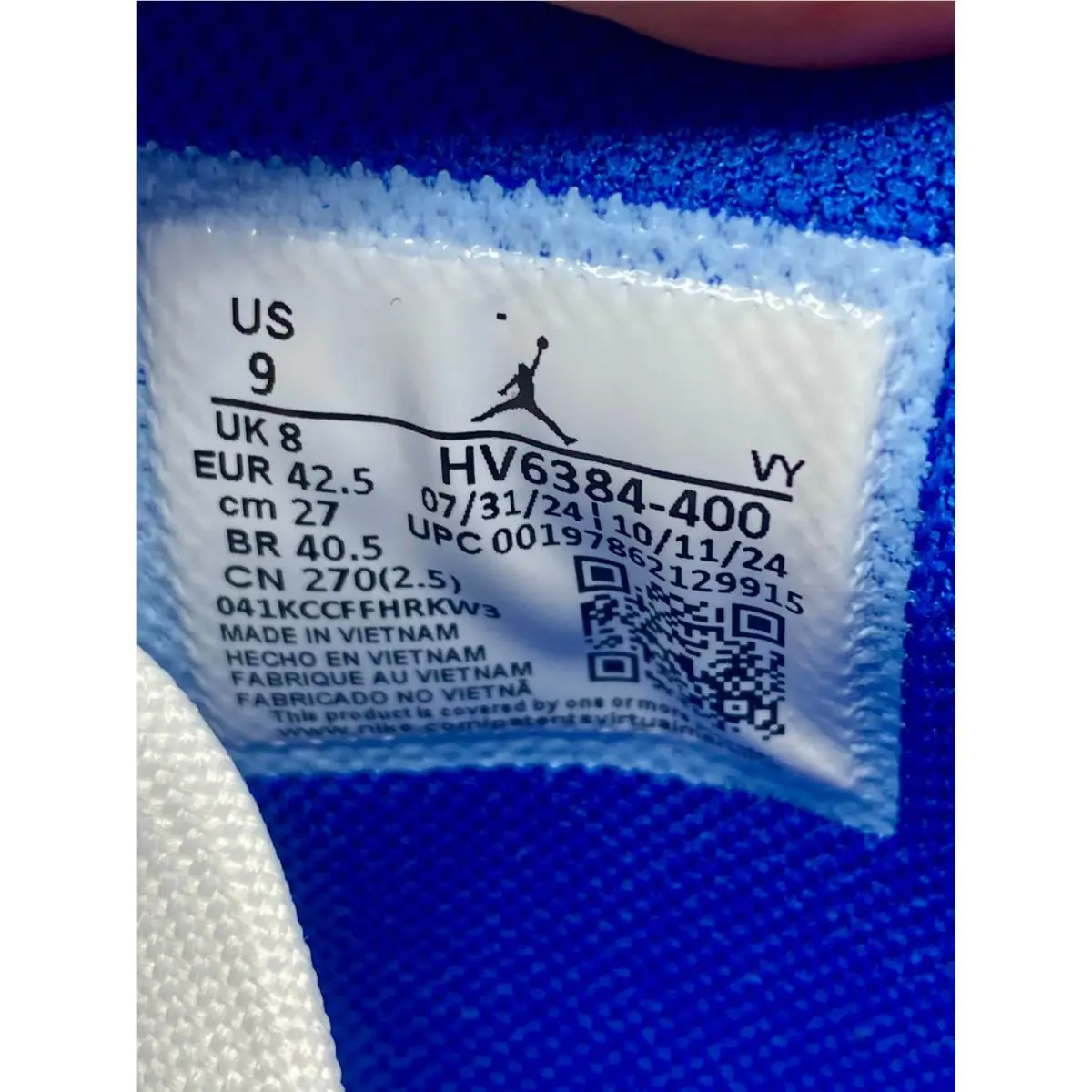 Nike shoes - Nike Jordan Tatum 3 PF - HV6385-400 - Pacific Blue / Game Royal / White 5
