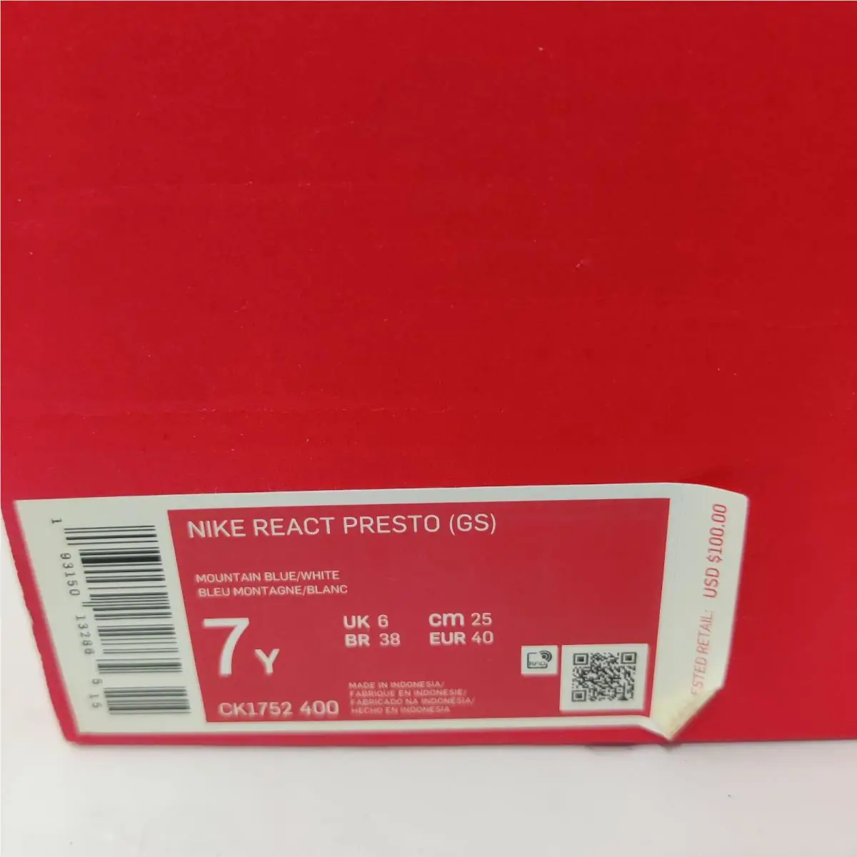 Nike shoes - Nike React Presto - React Presto - CK1753400 - Blue (UPC: 193150132865) 5