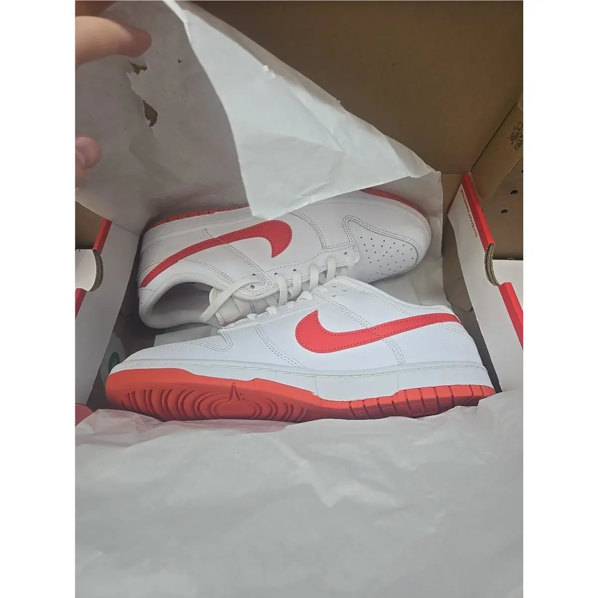 Nike shoes - Nike Dunks - Dunks - DV0831-103 - White-Picante Red 4