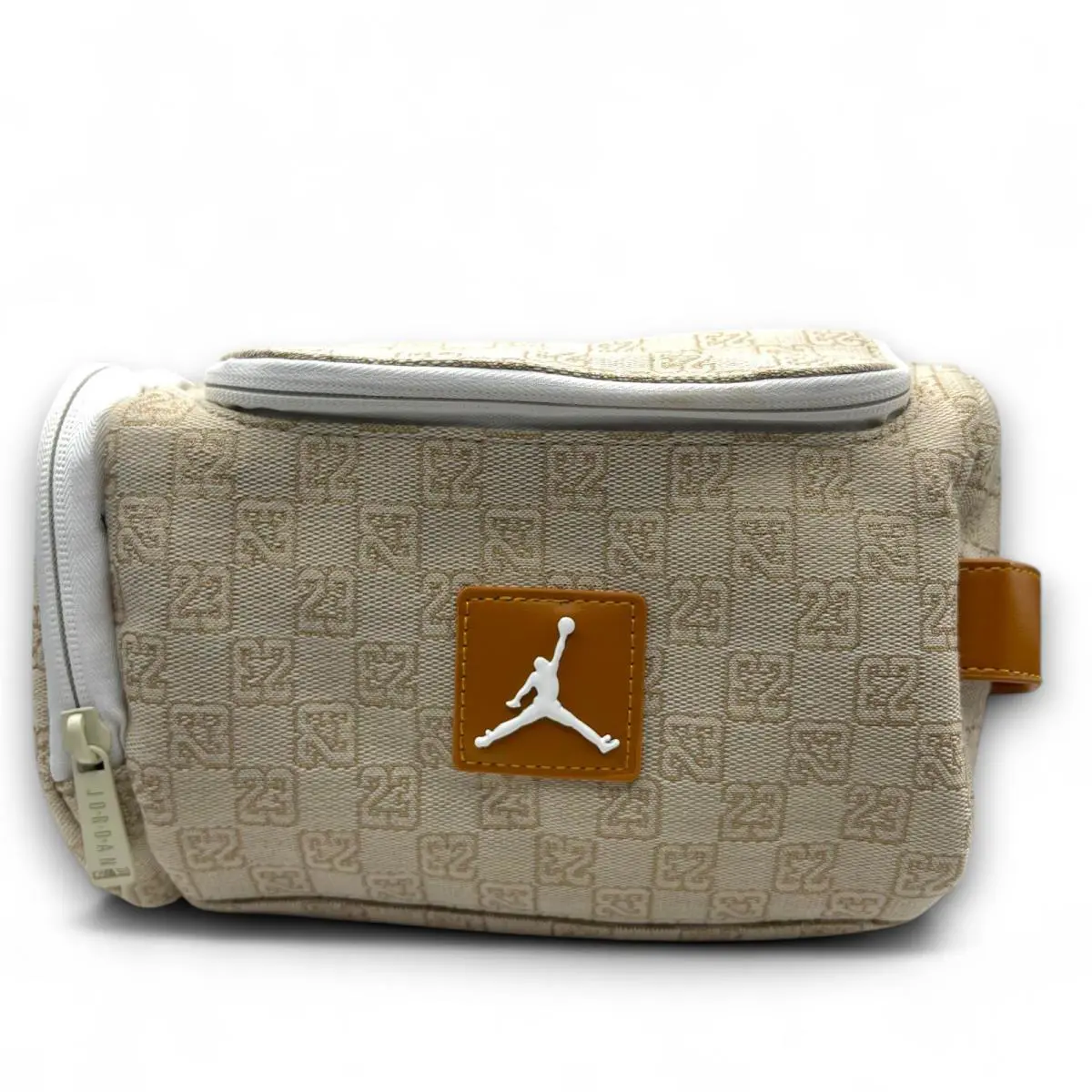 Air Jordan Monogram Logo Jacquard Dopp Kit 5.9L Luxury Travel Bag