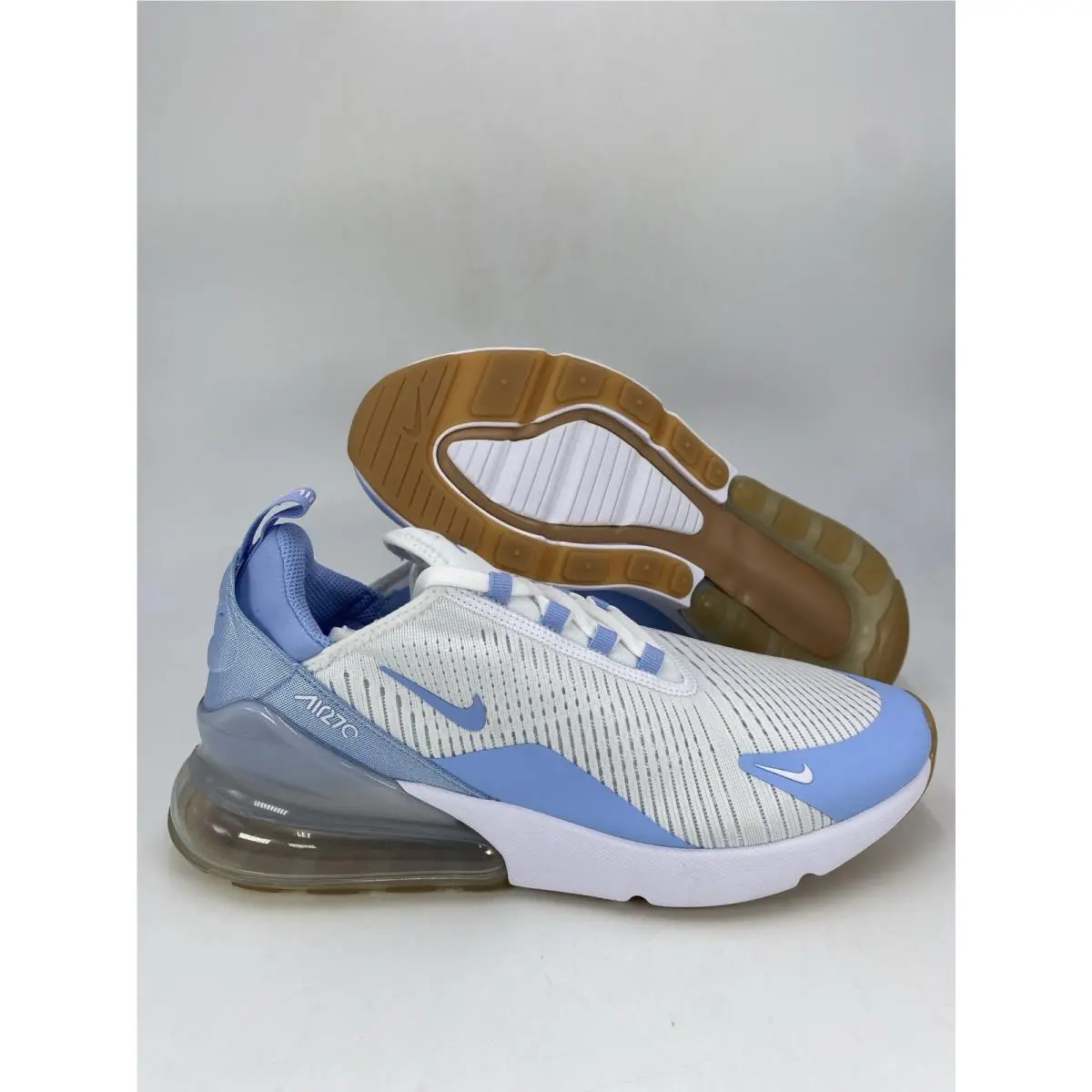 Nike W Air Max 270 White Aluminum Blue Tint HJ3222 103 Women`s Size 5
