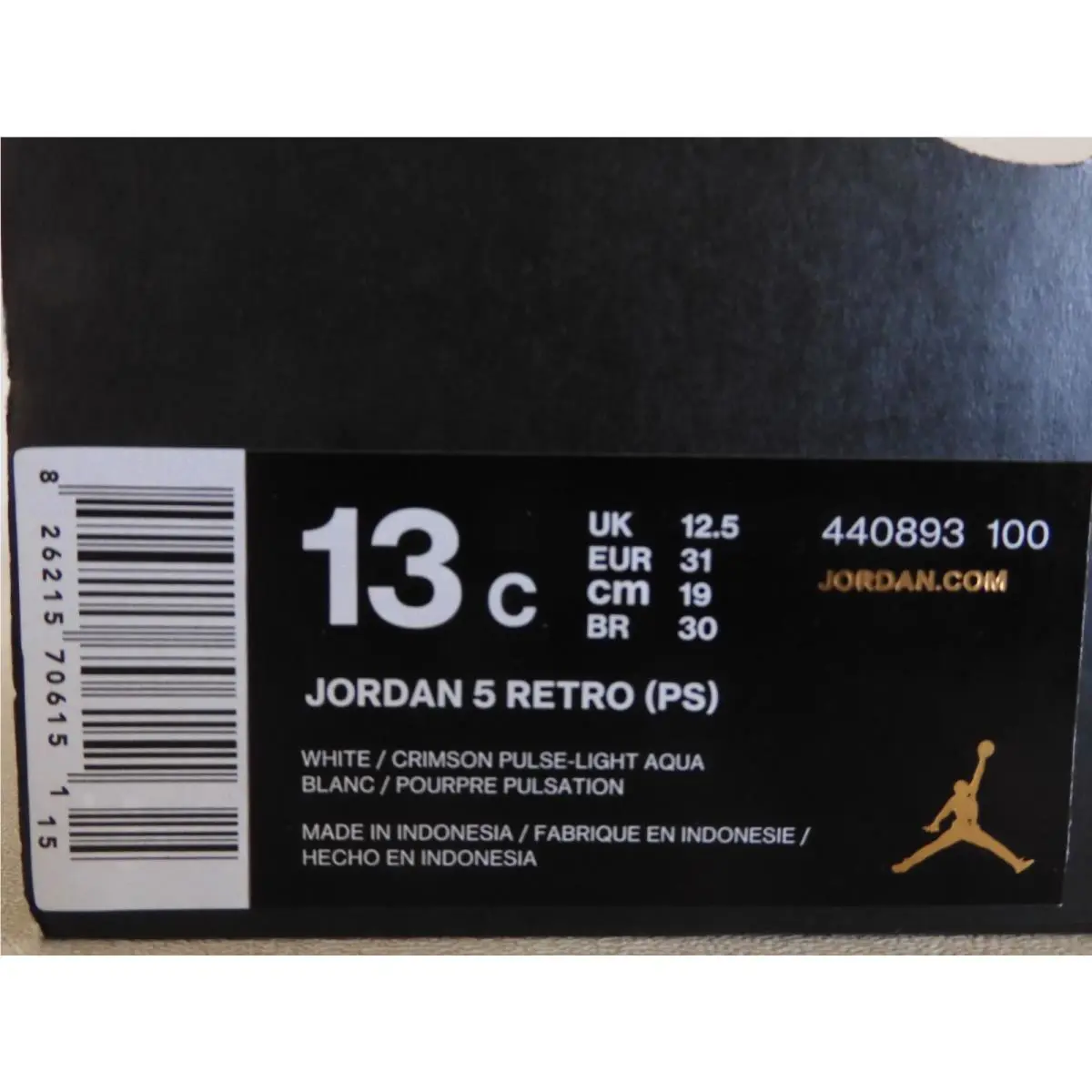 Nike shoes - Air Jordan 5 - Air - White (UPC: 826215706151) 6