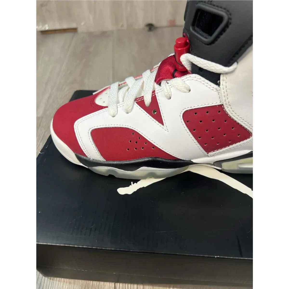 Nike shoes - Air Jordan 6 - Air - White/Red/Black (UPC: 0823229822129) 5