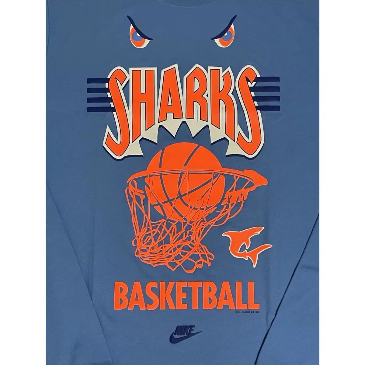 Nike clothing - Nike NSW Sharks Basketball - NSW Sharks Basketball - FB9032412 - Baby Blue/White/Orange (UPC: 0196156239637) 1