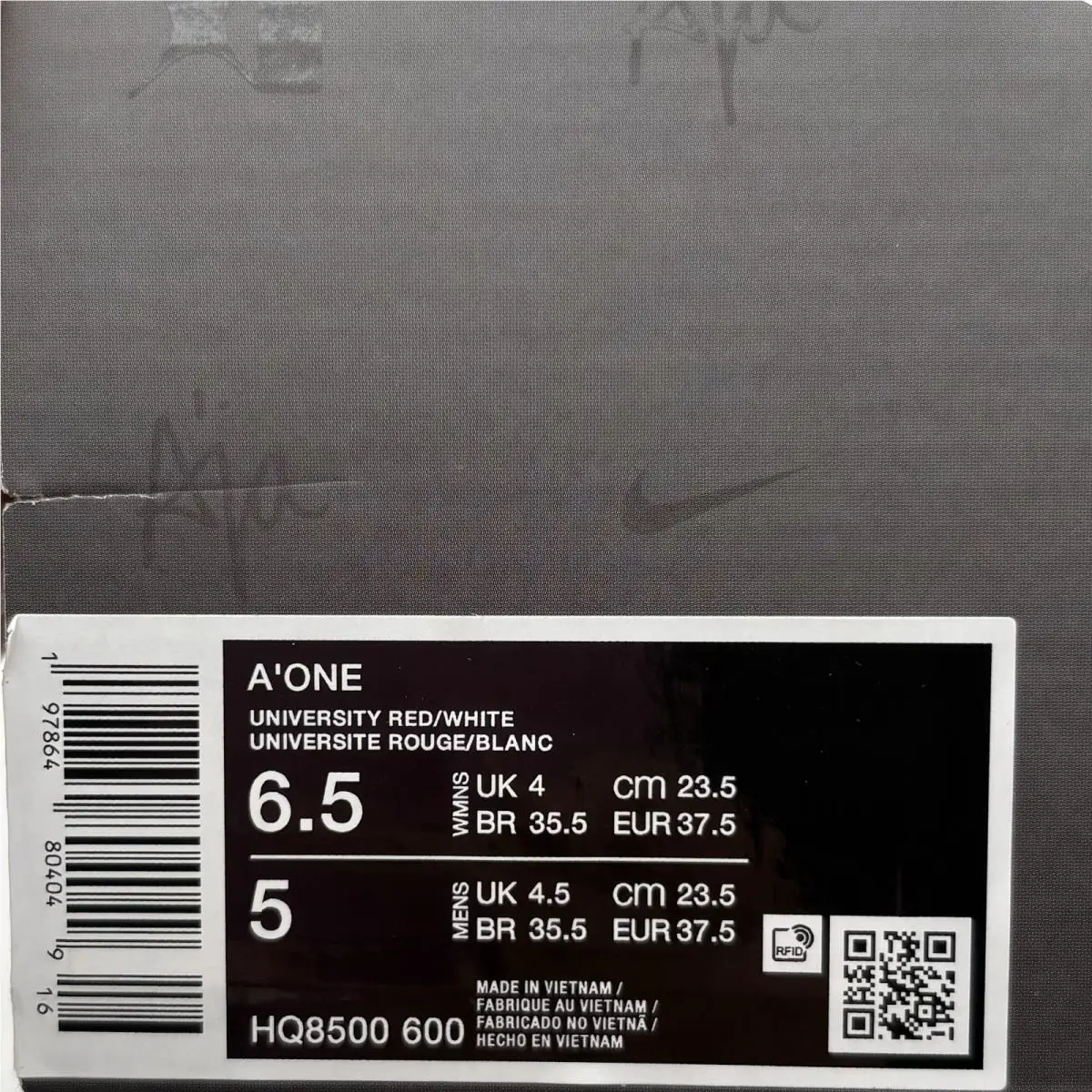 Nike shoes - Nike A`One - HQ8500 600 - Red (UPC: 197864781814) 5
