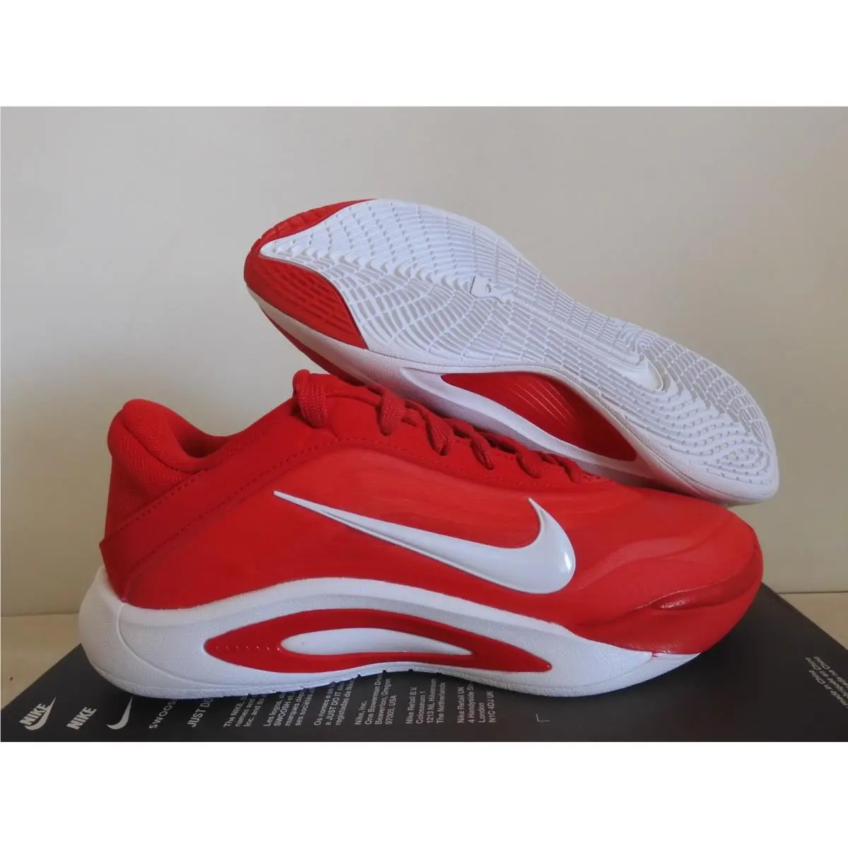 Nike A`one A`ja Wilson University Red-white Womens Sz 5.5 HQ8500-600