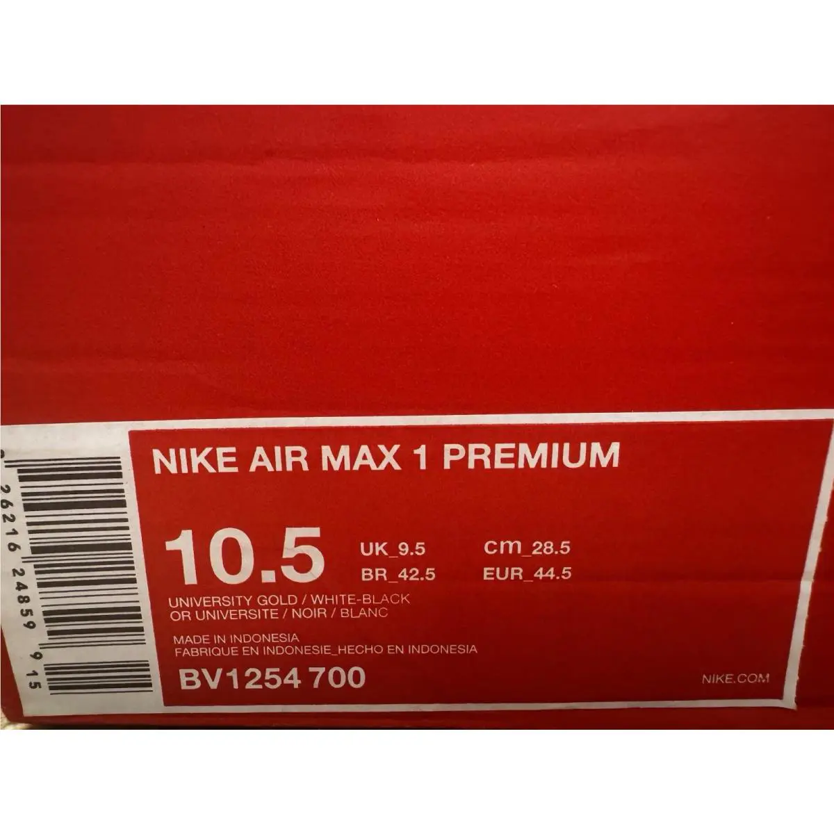 Nike shoes - Nike Air Max 1 - Air Max - BV1254-700 - Yellow 6