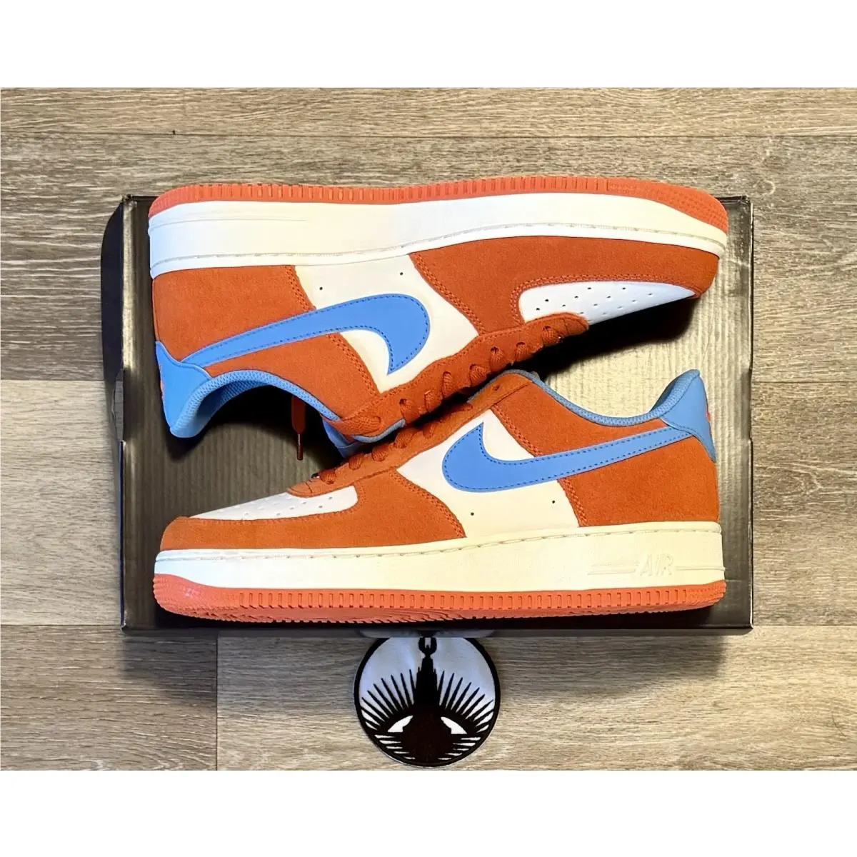 Nike Air Force 1 07 LV8 `safety Orange University Blue’ FQ8714-800 Men`s 9.5