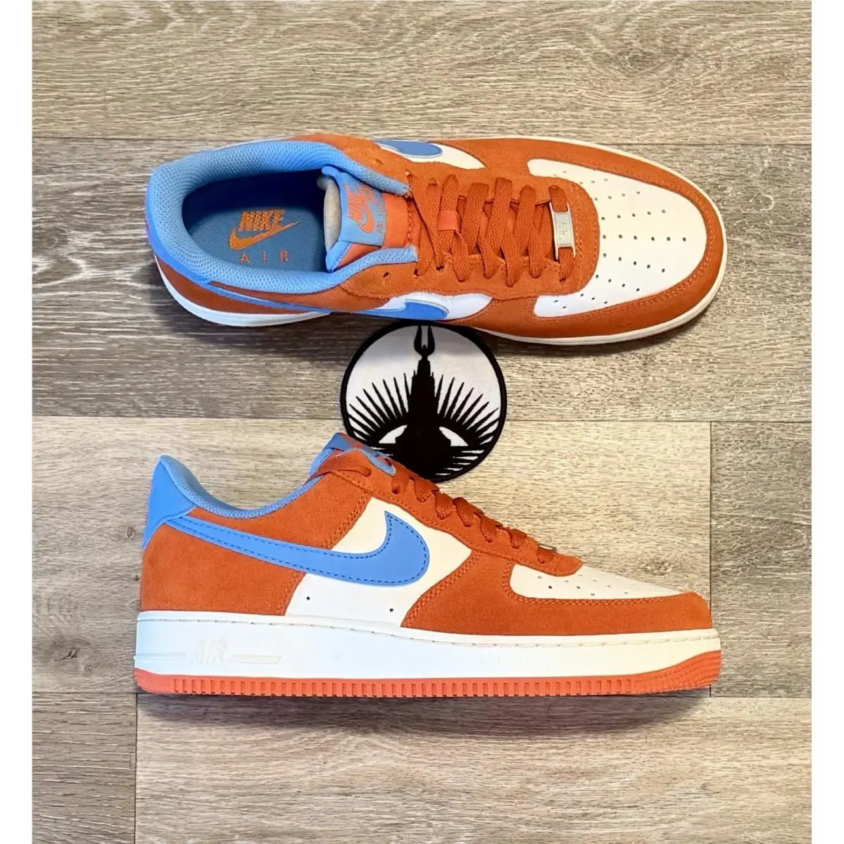 Nike shoes - Nike Air Force 1 `07 LV8 - FQ8714-800 - Safety Orange / University Blue (UPC: 197863975733) 5