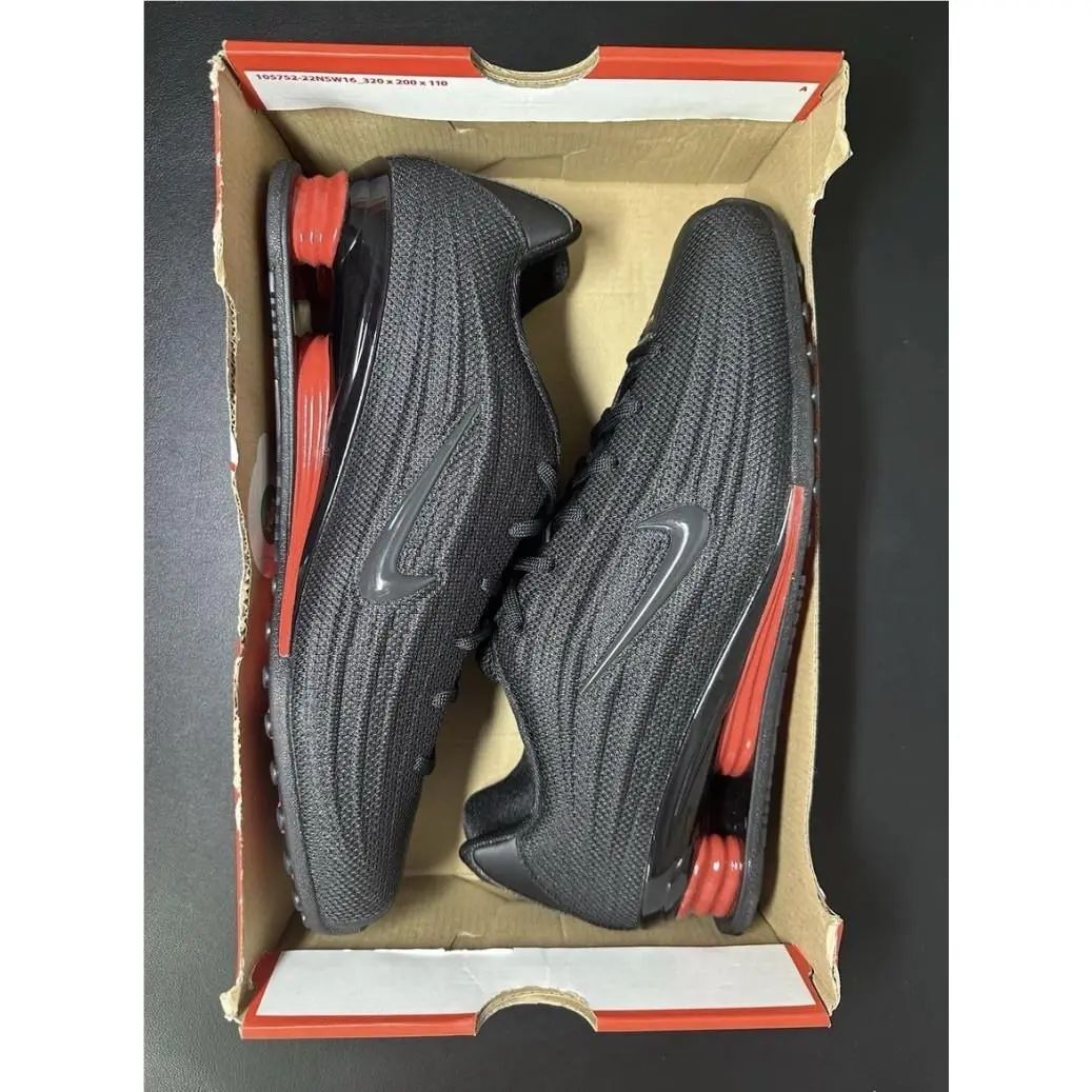 Nike shoes - Nike Shox Z - Shox - HQ7540-002 - Black, Manufacturer: Black/University Red 0