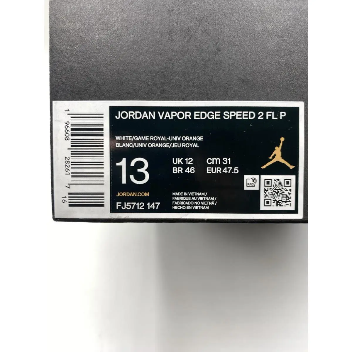 Nike shoes - Nike Vapor Edge - Vapor Edge - FJ5712 147 - White/Game Royal-Univ Orange (UPC: 196608282617) 6