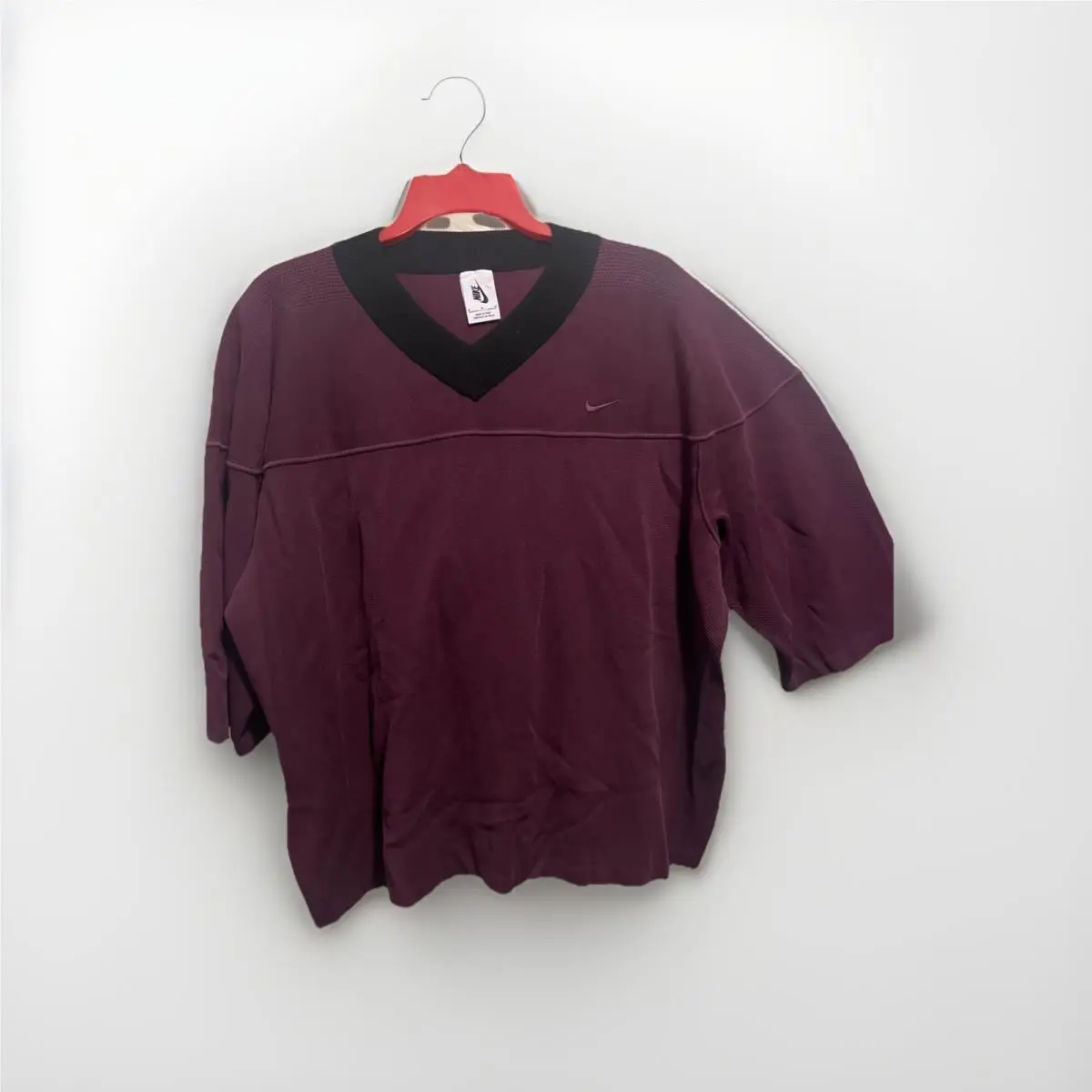 Nike Nikelab Italy Collection Knit Jersey Size M Top Bordeaux Black BV0978-609