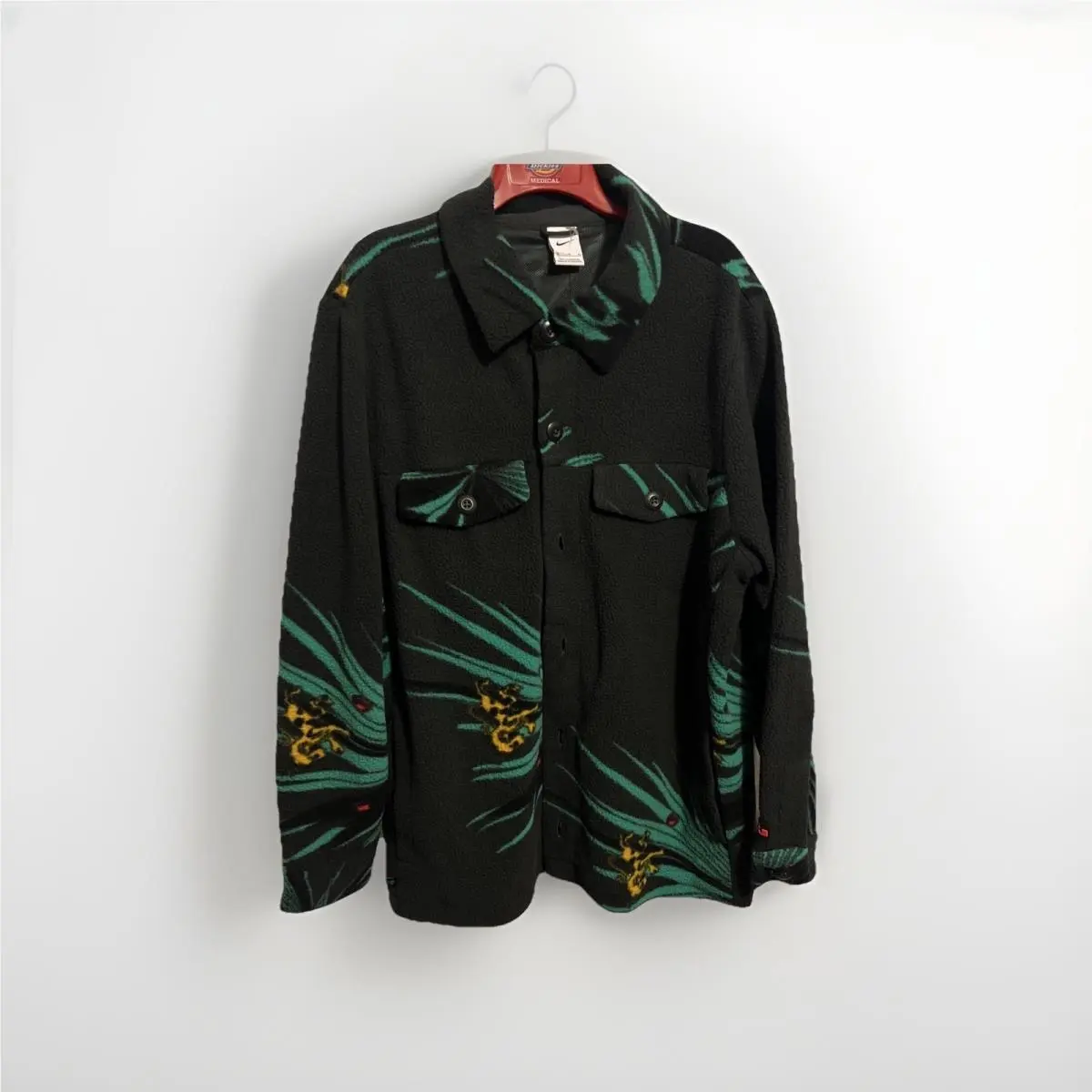 Nike Lebron Men`s Sherpa Button Down Jacket DA6707-070 Size X-large Fleece