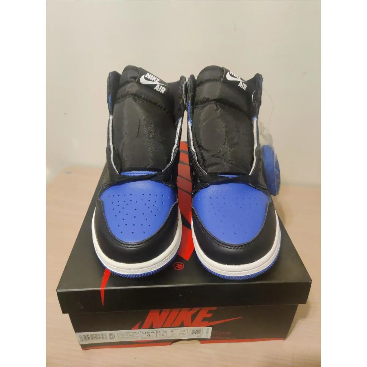 Nike shoes - Air Jordan 1 - Air - Black/Black-White-Game Royal (UPC: 193658125727) 1