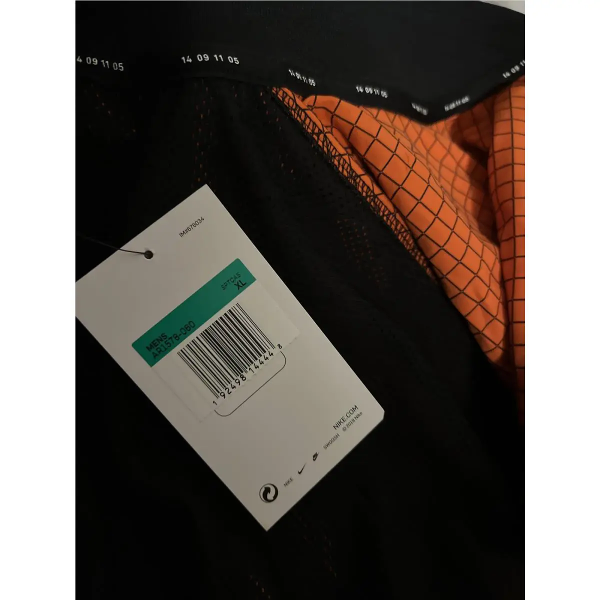 Nike clothing - AR1578-060 - AR1578060 - Anthracite/Team Orange/Black (UPC: 192498144448) 7
