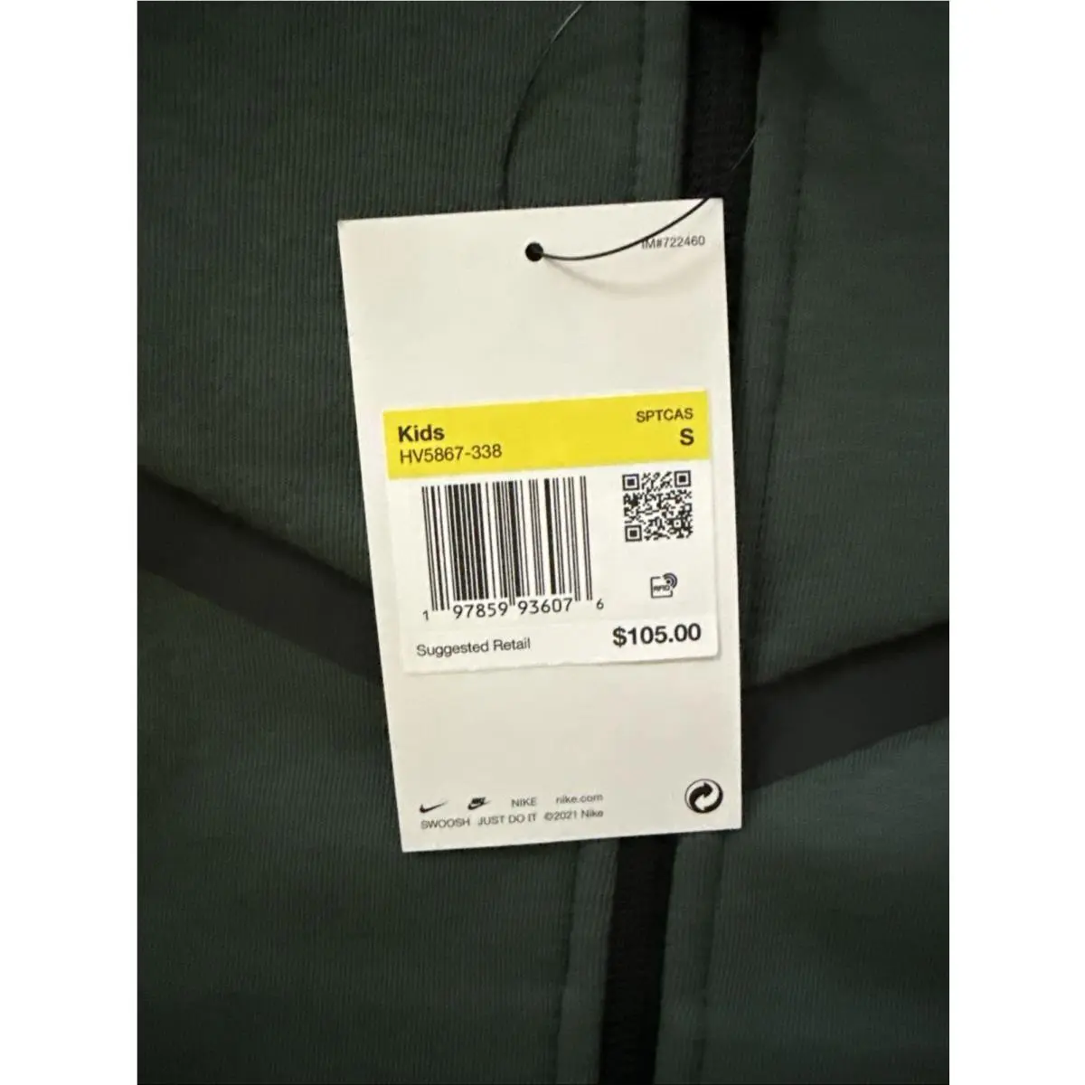 Nike clothing - HV5867-338 - HV5867-338 - Green, Black 0