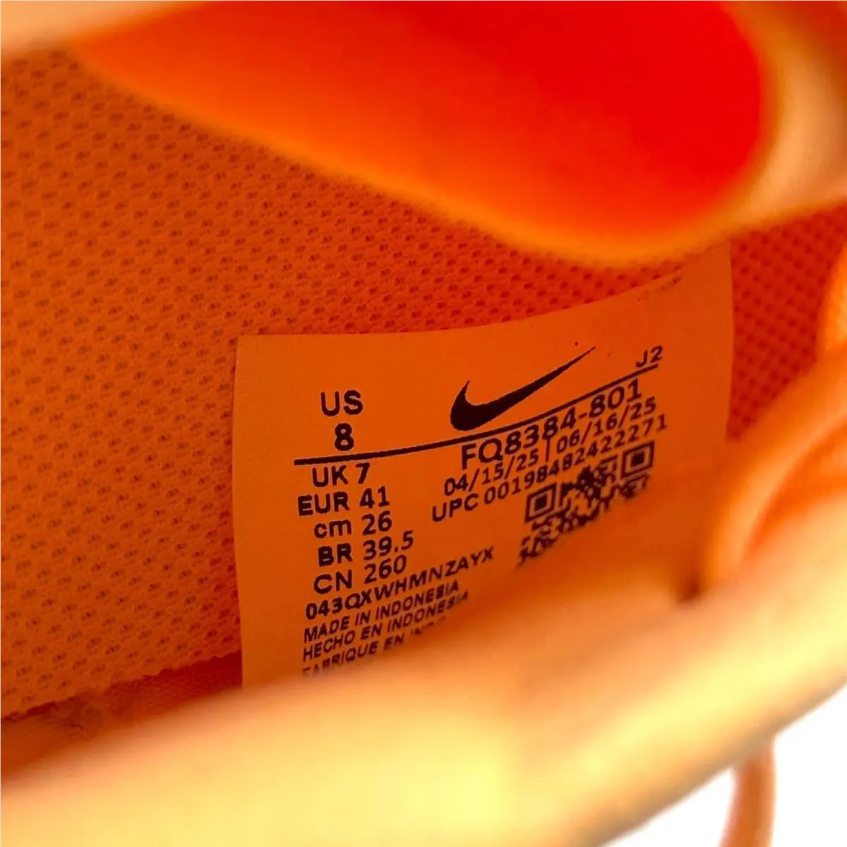 Nike shoes - Nike Zoom Vapor 16 Academy - FQ8384-801 - Orange (UPC: 198482422271) 3