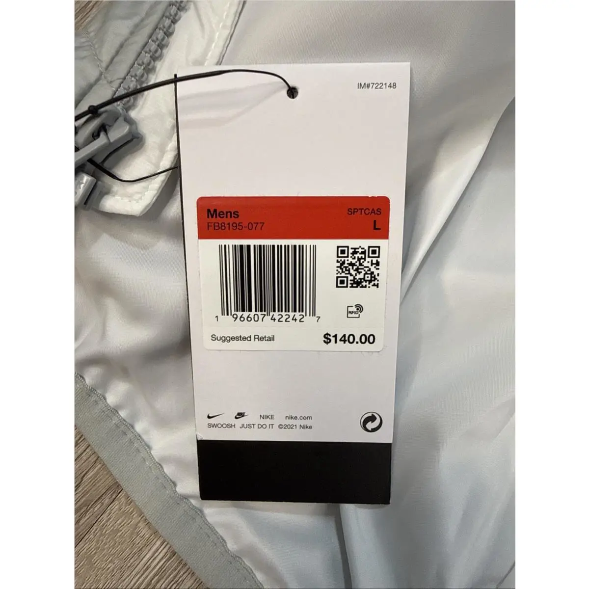 Nike clothing - Nike Therma-FIT - FB8195-077 - White (UPC: 0196607422427) 10