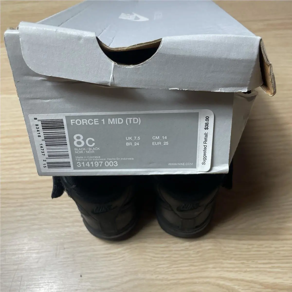 Nike shoes - Nike Air Force 1 - Air Force - Black 4